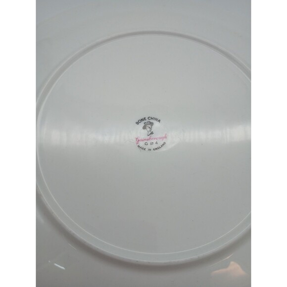 Vintage Gainsborough Hunt Scene Plate Bone Charger Na England Horse Hounds... - Picture 4 of 5